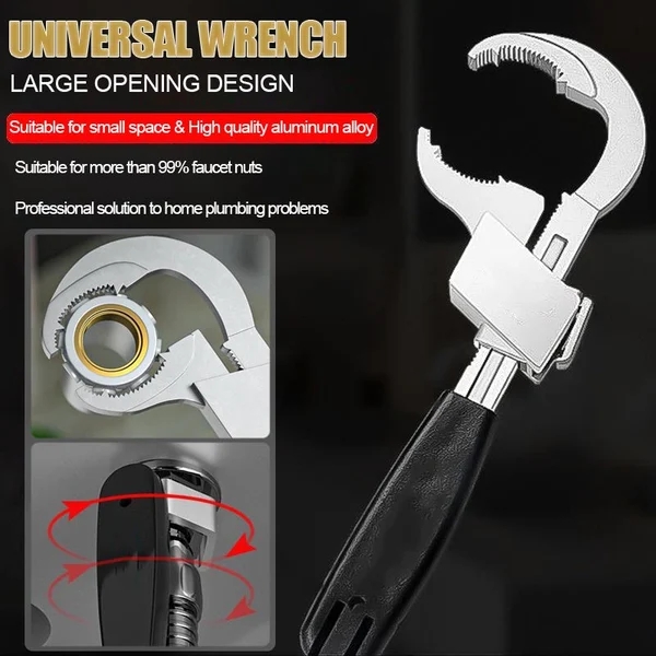 Multipurpose Adjustable Double-ended Wrench Set